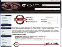 Tablet Screenshot of chapeleyewear.com